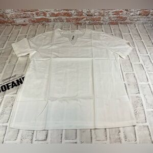 COOFANDY Men’s Short Sleeve Linen Blend Shrt - NWT